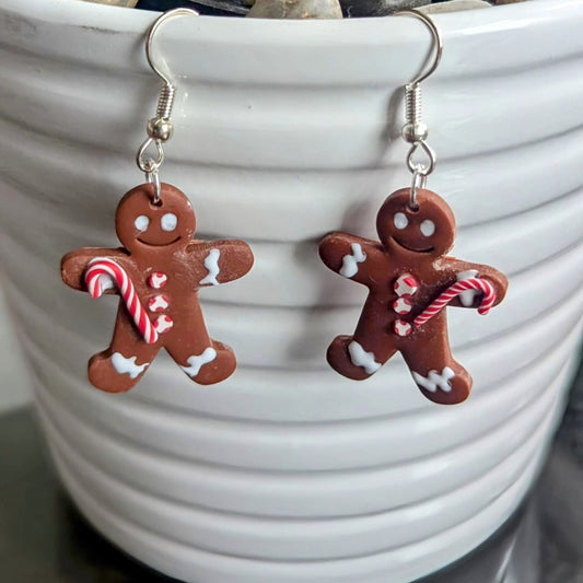 Gingerbread Man Earrings