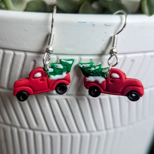 Merry Little Truck Earrings