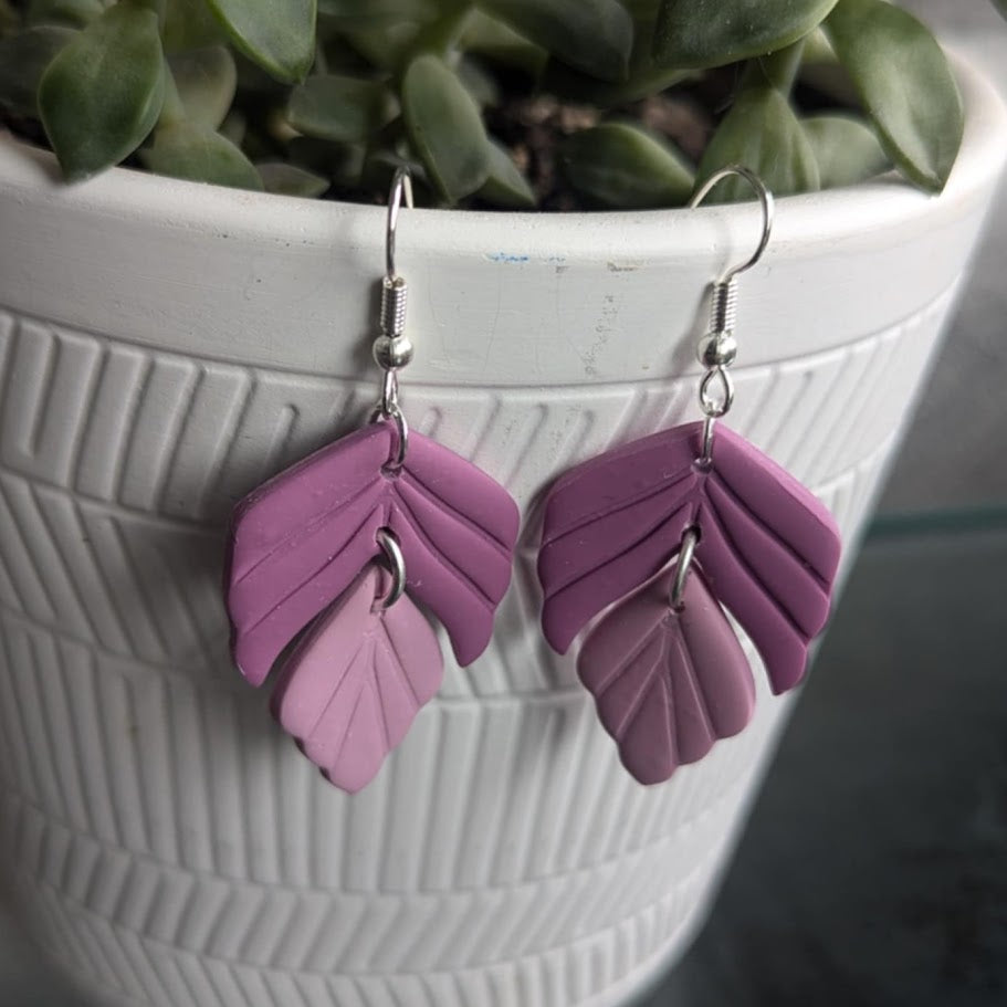 Layered Leaf Earrings