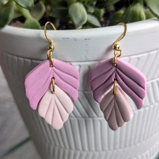 Layered Leaf Earrings